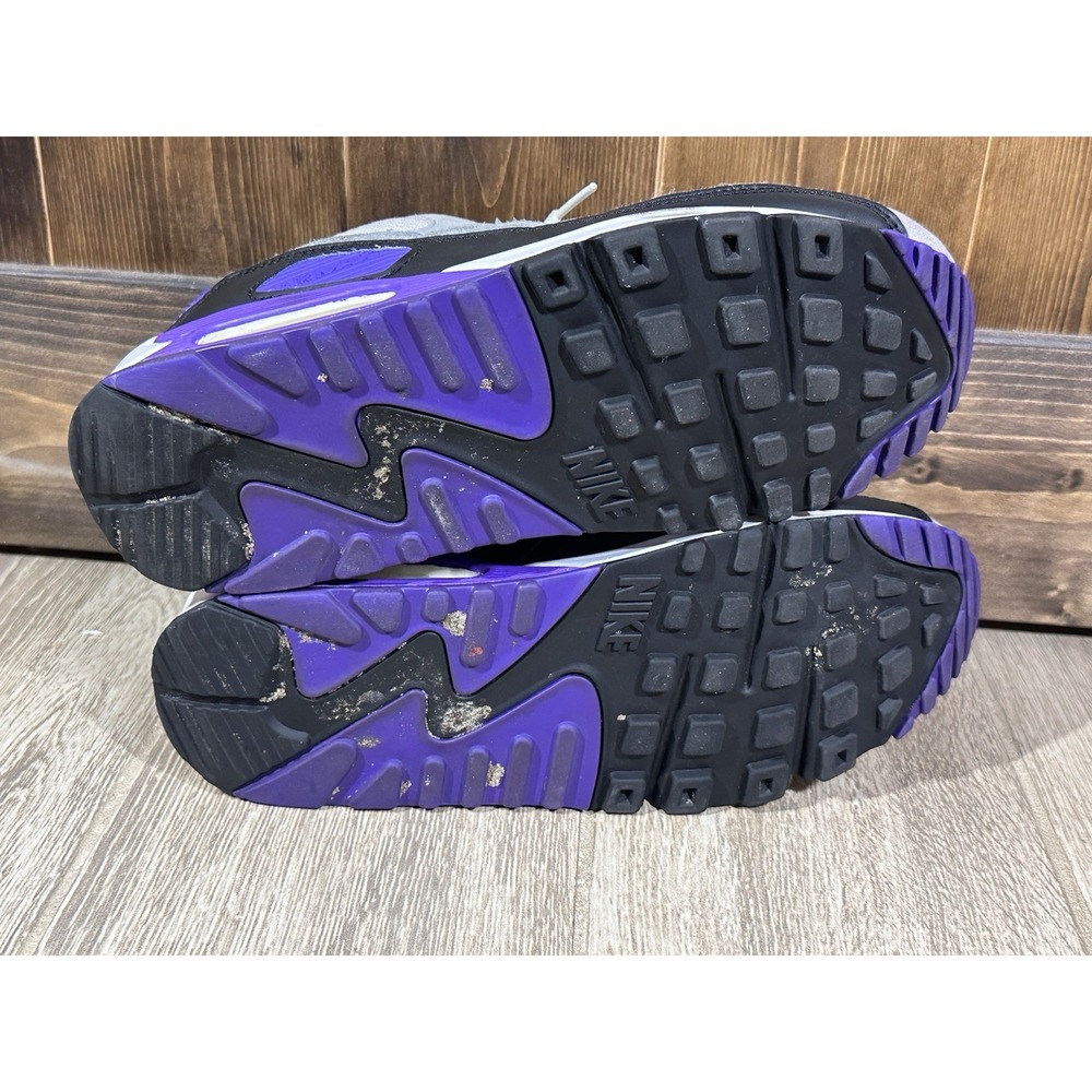 Nike Air Max 90 Hyper Grape Men's Size 8.5 Purple White Running Shoes - Picture 8 of 12